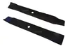 Two black lawn mower blades are shown against a white background. Anteprima dell’immagine prodotto