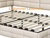 Letto imbottito ProximaX 140x190 cm, tessuto in lino beige, Anteprima dell’immagine prodotto 12
