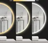 A triptych showing a round LED mirror with different light temperatures. Anteprima dell’immagine prodotto