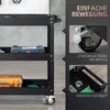 Werkzeugwagen 3-stufig mit 4 Rollen, Stahl, Schwarz, Produktbild-Vorschau 5