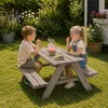 HAGO24 Kindersitzgruppe Sitzset Kinderbank Picknicktisch Produktbild-Vorschau 3