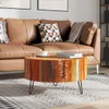 Maison Exclusive - Table basse ronde en bois massif recyclé Voir les images du produit 1