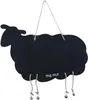 Houten wanddecoratie in de vorm van een schaap, met aan Productafbeelding-voorbeeld 1