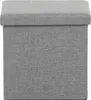 A plain studio shot of a gray storage ottoman. Náhled obrázku produktu