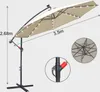Jayseuw slunečník s LED osvětlením Ø350cm světelný Náhled obrázku produktu 2