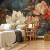Muralo Vlies Fototapete BLUMEN Blätter Pflanzen Retro Stil Produktbild-Vorschau 5