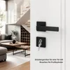 Türklinke Schwarz Matt - Türgriff Set aus Aluminium für Produktbild-Vorschau 3