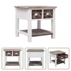 The Living Store Beistelltisch Braun 40x40x40 cm Paulownia Produktbild-Vorschau 9