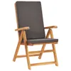 9-tlg. Garten-Essgruppe mit Kissen Massivholz Teak Grau Produktbild-Vorschau 7