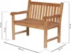 Gartenbank Windsor Teakholz 100 cm breit, elegante Teak Produktbild-Vorschau 3