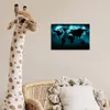 MuchoWow® Poster Weltkarte - Schwarz - Blau 30x20 cm - Produktbild-Vorschau 7