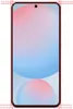 A smartphone with a gradient wallpaper displayed on its screen, framed by dashed red lines indicating its dimensions. Anteprima dell’immagine prodotto