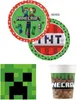 Minecraft Partyset 46 tlg. Kindergeburtstag Party Produktbild-Vorschau 2