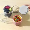 700 ml Müslibecher to go mit Deckel und separaten Fächern, Produktbild-Vorschau 2