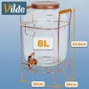 Getränkespender mit Zapfhahn und Ständer, 8 l Glas Produktbild-Vorschau 5