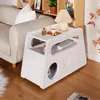 Sideboard, Moderner weißer Beistelltisch mit Produktbild-Vorschau 4