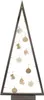 A decorative wooden Christmas tree with LED lights and ornaments, set against a white background. Náhled obrázku produktu