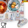 Tischdecke Patchwork Maritim Rot 100x140cm Schnittkante Wasserabweisend abwaschbar, Ansicht 3 Produktbild-Vorschau