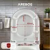 Sedile per WC AREBOS Duroplast a forma di D | Con Anteprima dell’immagine prodotto 13