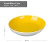 sada 4 misek Doppio ploché Ø 13 cm Žlutá miska na svačinu Náhled obrázku produktu 4