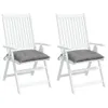 vidaXL Stuhlkissen 2 Stk. Grau 50x50x7 cm Oxford-Gewebe Produktbild-Vorschau 4