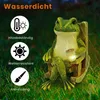 Gartendeko, Frosch-Gartenstatue, Solar Außenbeleuchtung, Produktbild-Vorschau 6
