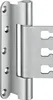 A close-up studio shot of a metal hinge on a white background. Anteprima dell’immagine prodotto