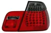 Rückansicht von Für BMW 3er E46 Limousine 2001-2005 LED Rückleuchten Links + Rechts Schwarz Rot mit Fokus auf Befestigungselemente Anteprima dell’immagine prodotto