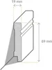 Kosche | Sockelleiste | Avantgarde | Hamburger Profil | MDF Produktbild-Vorschau 2