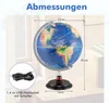 COSTWAY Globe éclairé de 30cm, carte anglaise, pivotant à Voir les images du produit 3