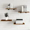 Mensole a muro 4 pz. Rovere affumicato 40x30x1,5 cm Anteprima dell’immagine prodotto 2