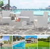 Ensemble de meubles de jardin 4 pièces Pour usage extérieur Voir les images du produit 7