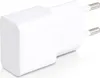 A white USB charger adapter with two metal prongs. Produktbild-Vorschau