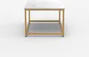 Couchtisch zeitgenössisch 100x60x45cm mit Marmoreffekt Produktbild-Vorschau 4