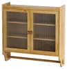Wandschrank - 63 cm holzfarben - 3 Ablageebenen & Produktbild-Vorschau 9
