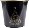 Goldener Weihnachtstopf aus Metall mit weißem Produktbild-Vorschau 3
