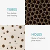 Navaris Insektenhotel aus Holz - Naturbelassenes Insekten Produktbild-Vorschau 3