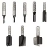 A collection of router bits arranged in two rows against a white background. Voir les images du produit