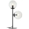 BRILLIANT schwarze Tischlampe mit Rauchglas ARIOL | 48 cm Produktbild-Vorschau 2