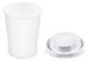 200x Pappbecher Getränkebecher weiß 150 ml 200 ml Ø 73mm Produktbild-Vorschau 1