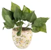 Clayre & Eef Pot de fleurs Ø 19x19 cm Jaune Céramique Voir les images du produit 2