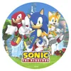 Sonic torta topper 20cm Ø oblátky papier narodeniny Náhľad obrázku produktu 1