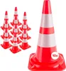 AREBOS 10x dopravné kužele 50 cm | Reflexné, Náhľad obrázku produktu 1