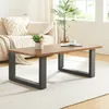 A living room scene with a couch, coffee table, and plant. Voir les images du produit