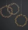 LED-Kranz 'Curly' - 50 warmweiße LED - D: 45cm - Material: Metall - silber Produktbild-Vorschau
