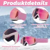 Skibrille Damen, Skibrille Für Brillenträger, Ski Goggles Produktbild-Vorschau 3