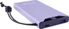 A purple power bank with a black strap and a digital display showing '06'. Voir les images du produit