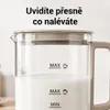 Elektrický pěnový mlékař Olvy ze skla, 4 v 1, 500 W, s Náhled obrázku produktu 5