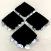 10x Schwarz Luxus Halay Mendili groß 30x30 cm Tanztücher Produktbild-Vorschau 4