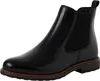 A black leather Chelsea boot is shown against a white background. Produktbild-Vorschau